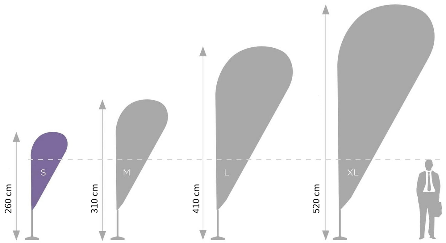 Mât Oriflamme XL - 520 cm